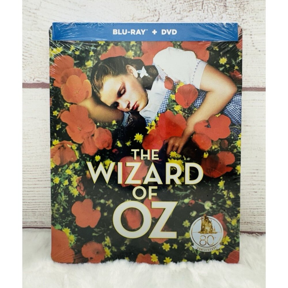 The Wizard of Oz 80th Anniversary Blu-Ray + DVD Steelbook New Sealed